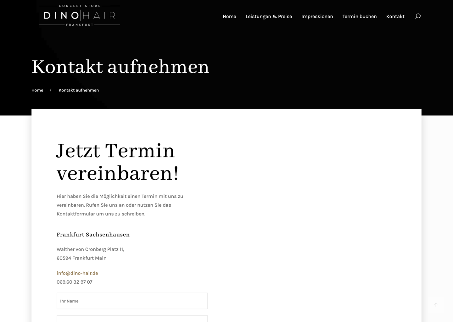 Kontakt & Online-Terminbuchung