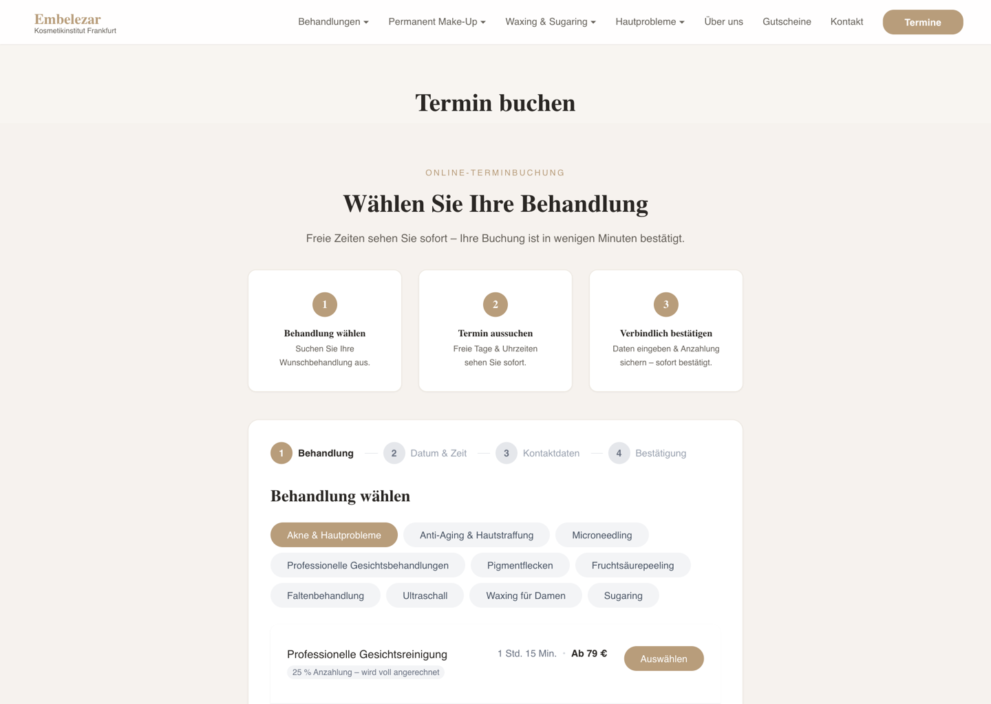 Online-Terminbuchung