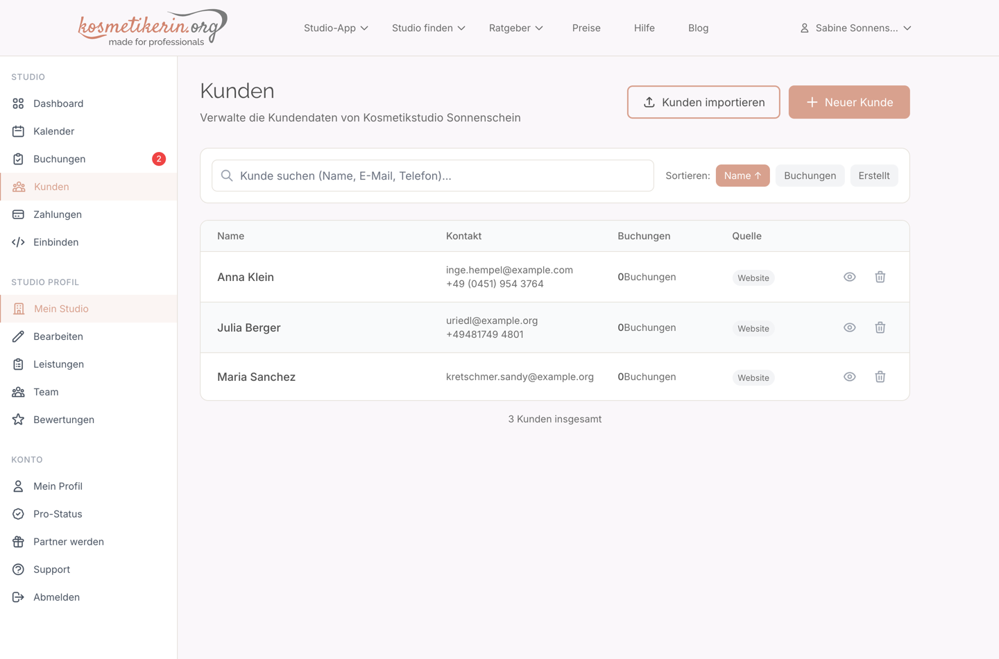 Kundenakte & CRM