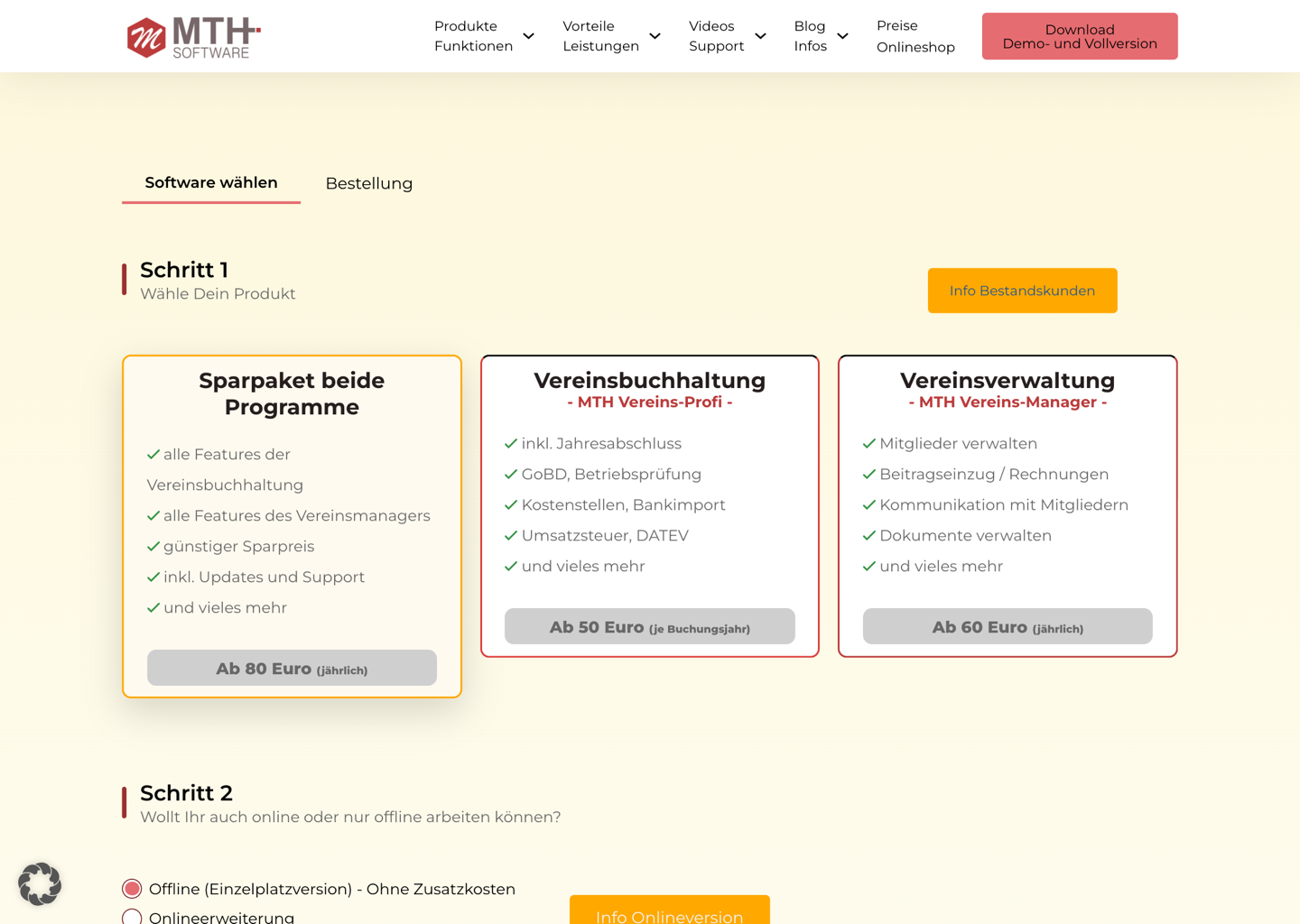 Bestellsystem mit Conditional Logic