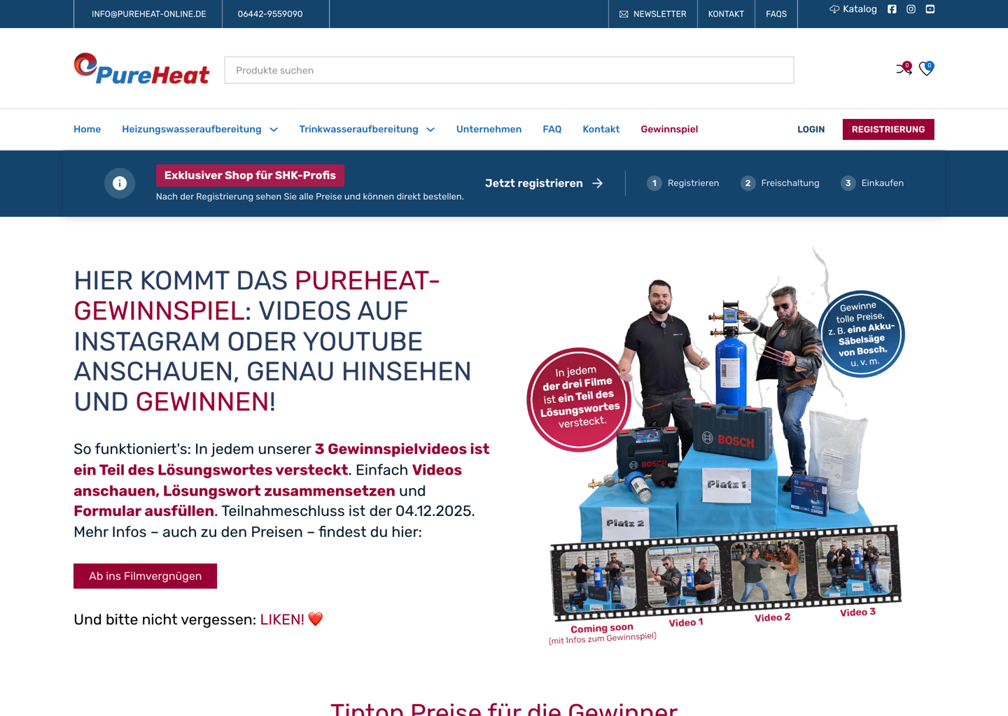 Marketing: Gewinnspiel & Newsletter